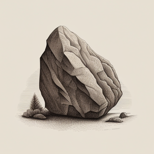 a rock